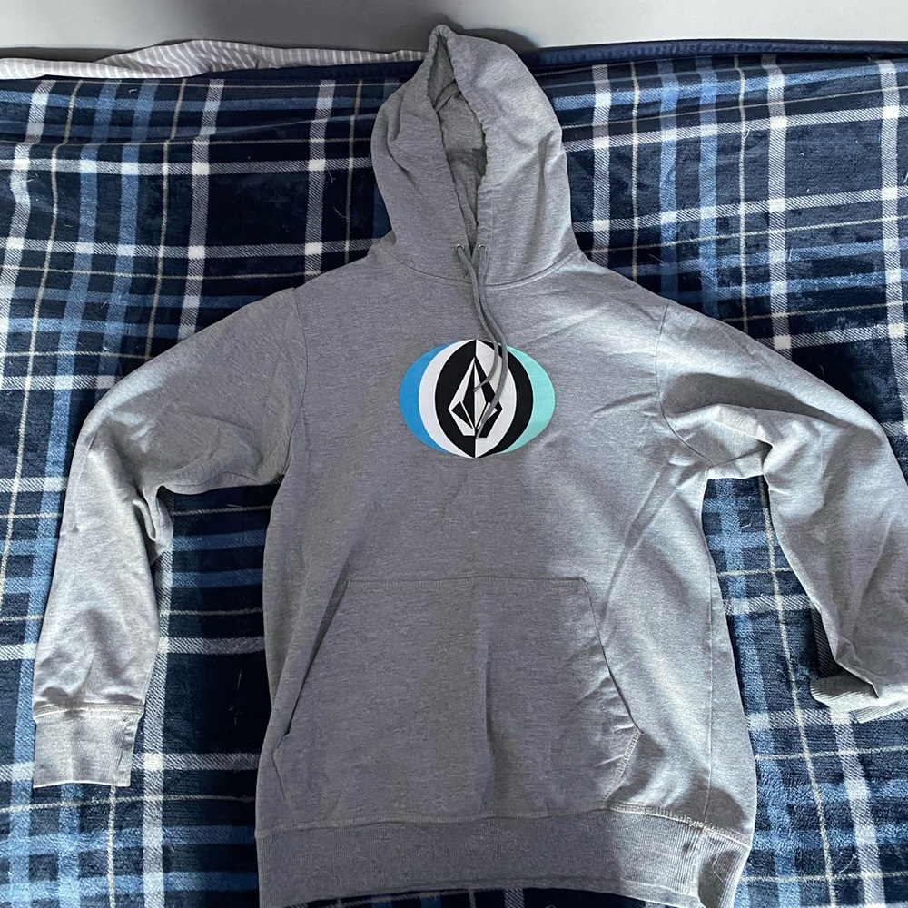 Gray volcom hoodie